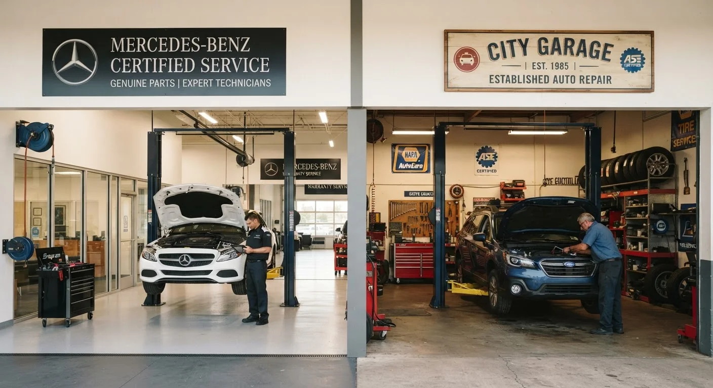 Dealer Service Center vs. Independent Mechanic: Understanding the Trade-Offs
