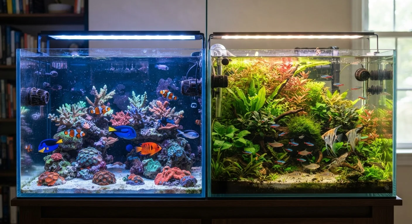 Saltwater vs. Freshwater Aquariums: An Honest Look at the Trade-Offs